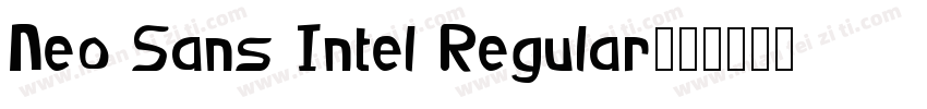 Neo Sans Intel Regular字体转换